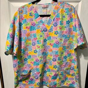 Summery scrub top